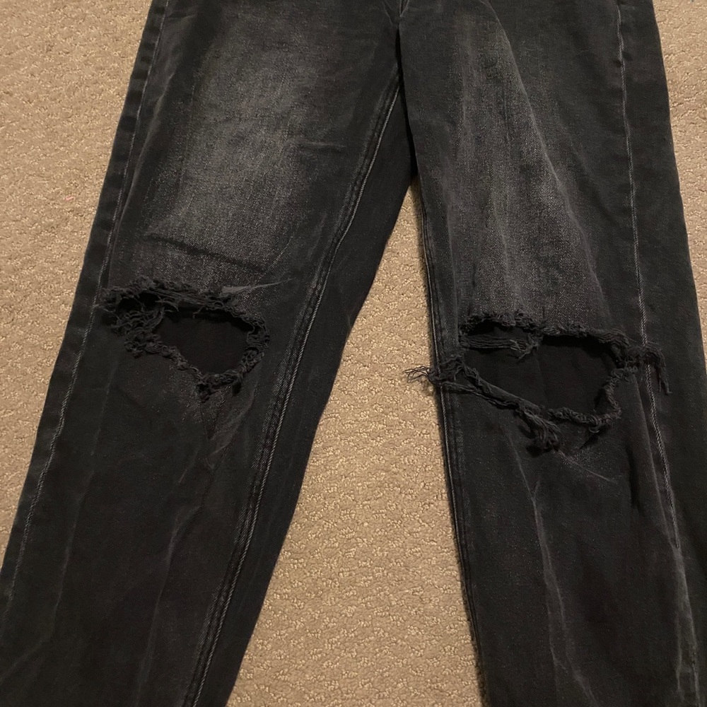 American Eagle Black Boyfriend Jeans Size 2